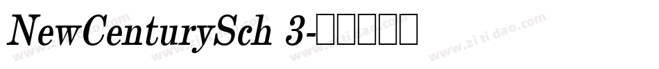 NewCenturySch 3字体转换